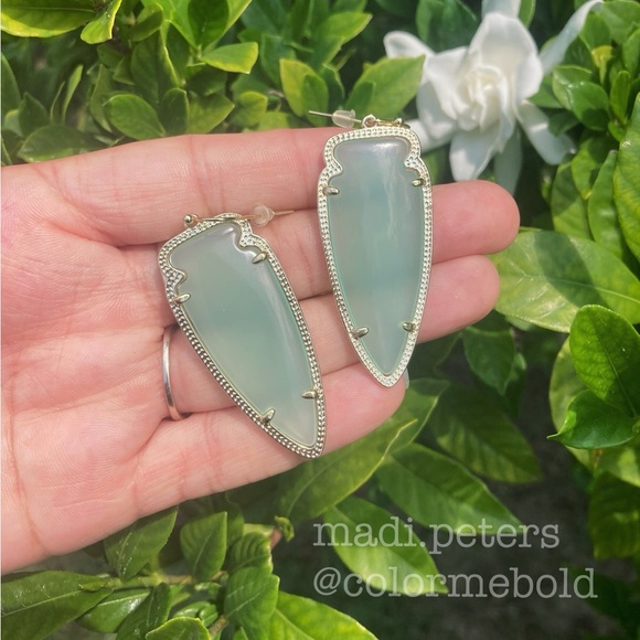 Kendra Scott Skylar Earrings in Chalcedony - Picture 2 of 5